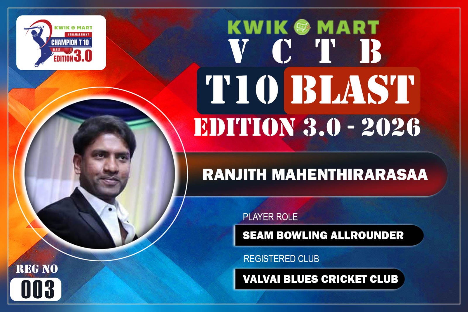 Ranjith Mahenthirarasaa